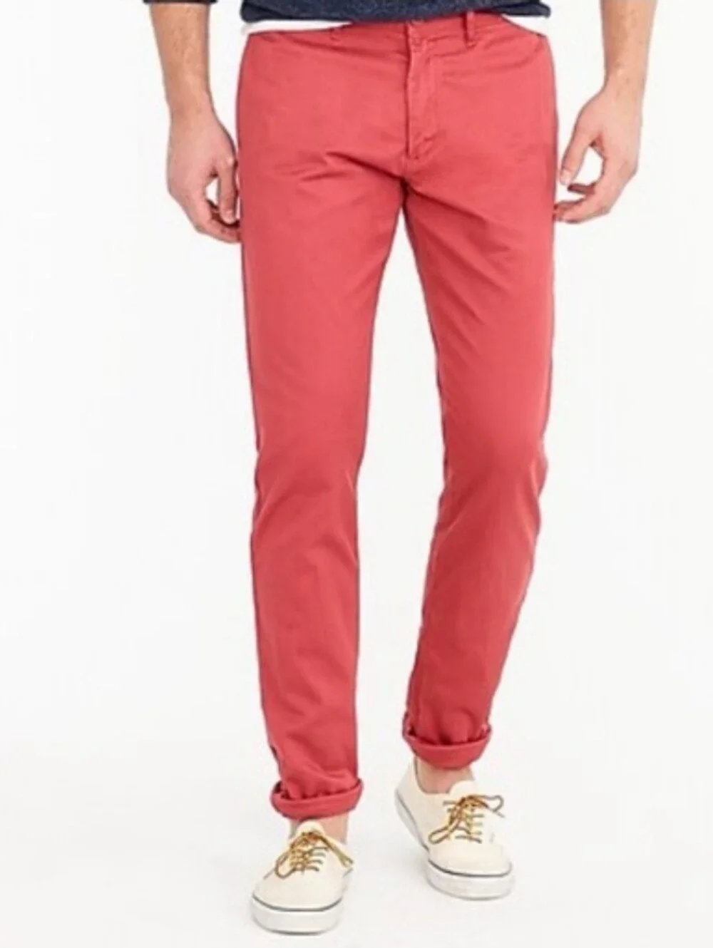 J. Crew 484 Slim Stretch Chino Pants in Old Red Size Size 34 x 30